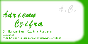 adrienn czifra business card